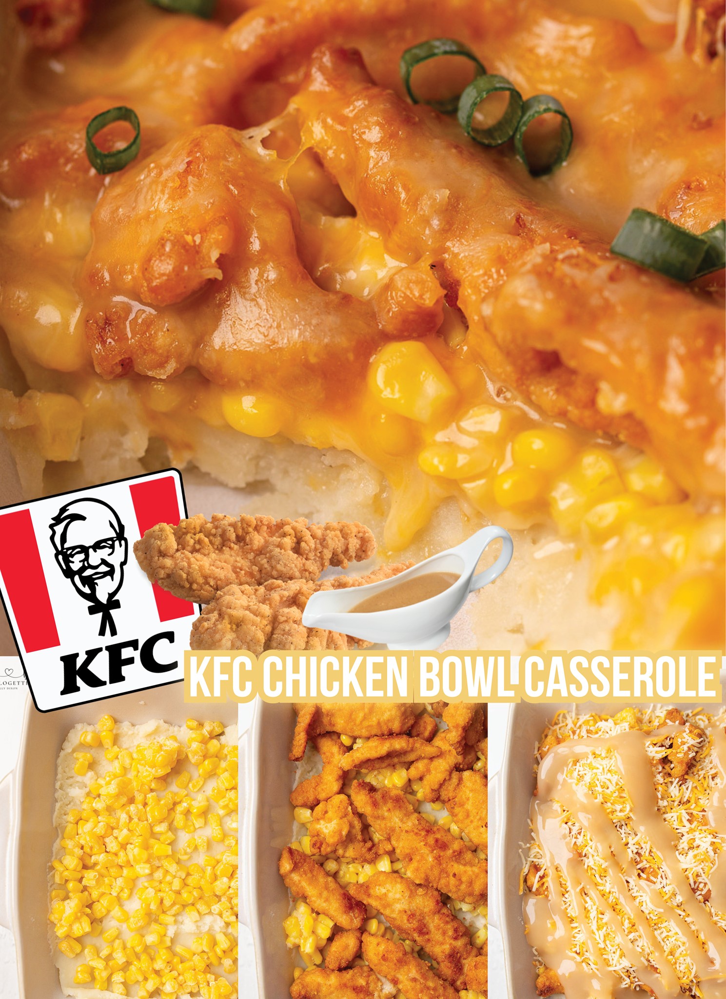 Homemade KFC-Style Famous Bowl Casserole