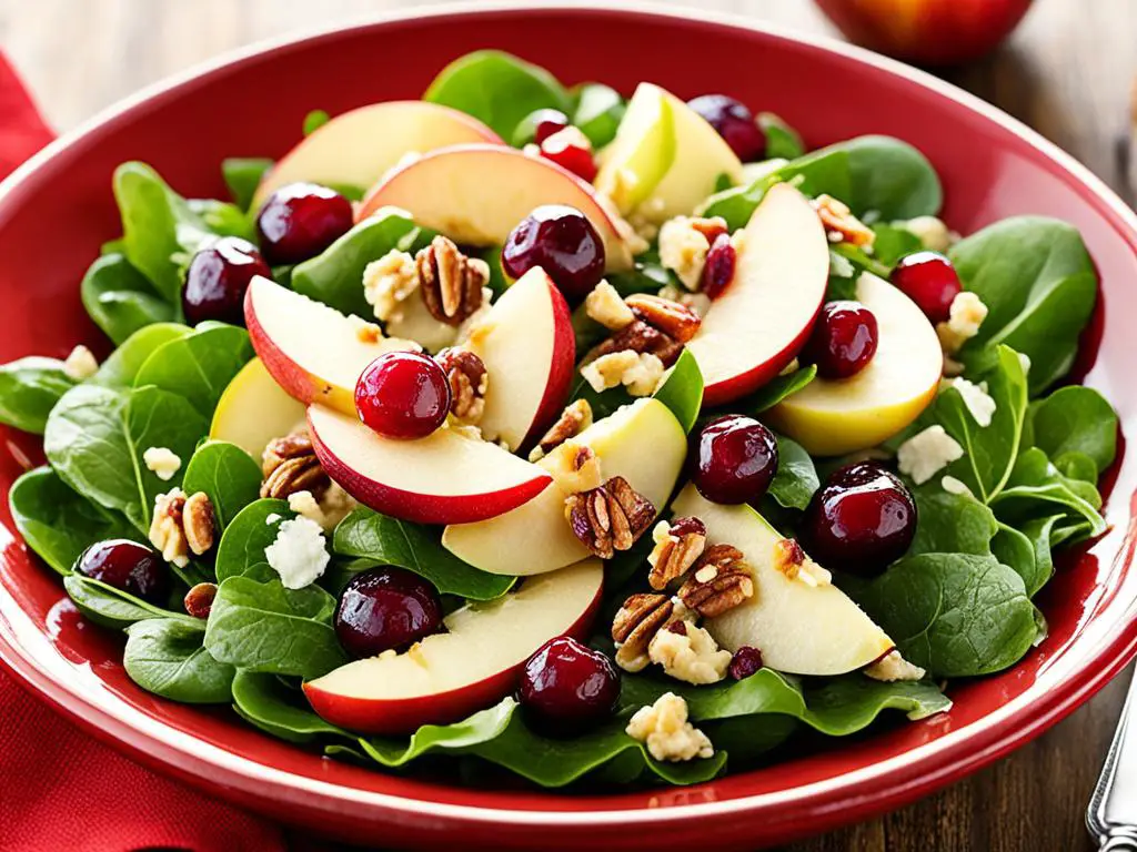 apple cranberry walnut salad recipe