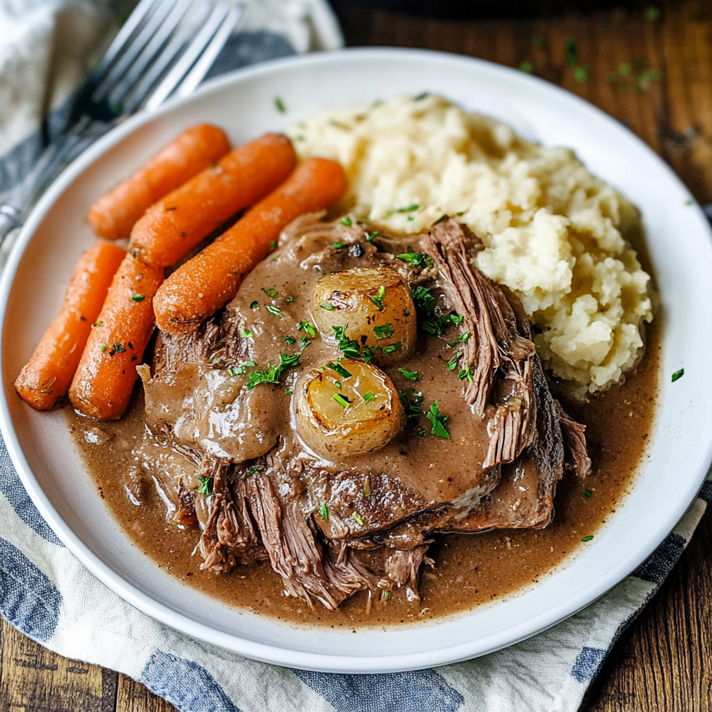 slow cooker pot roast, easy pot roast recipe, family pot roast, crockpot pot roast, tender beef pot roast