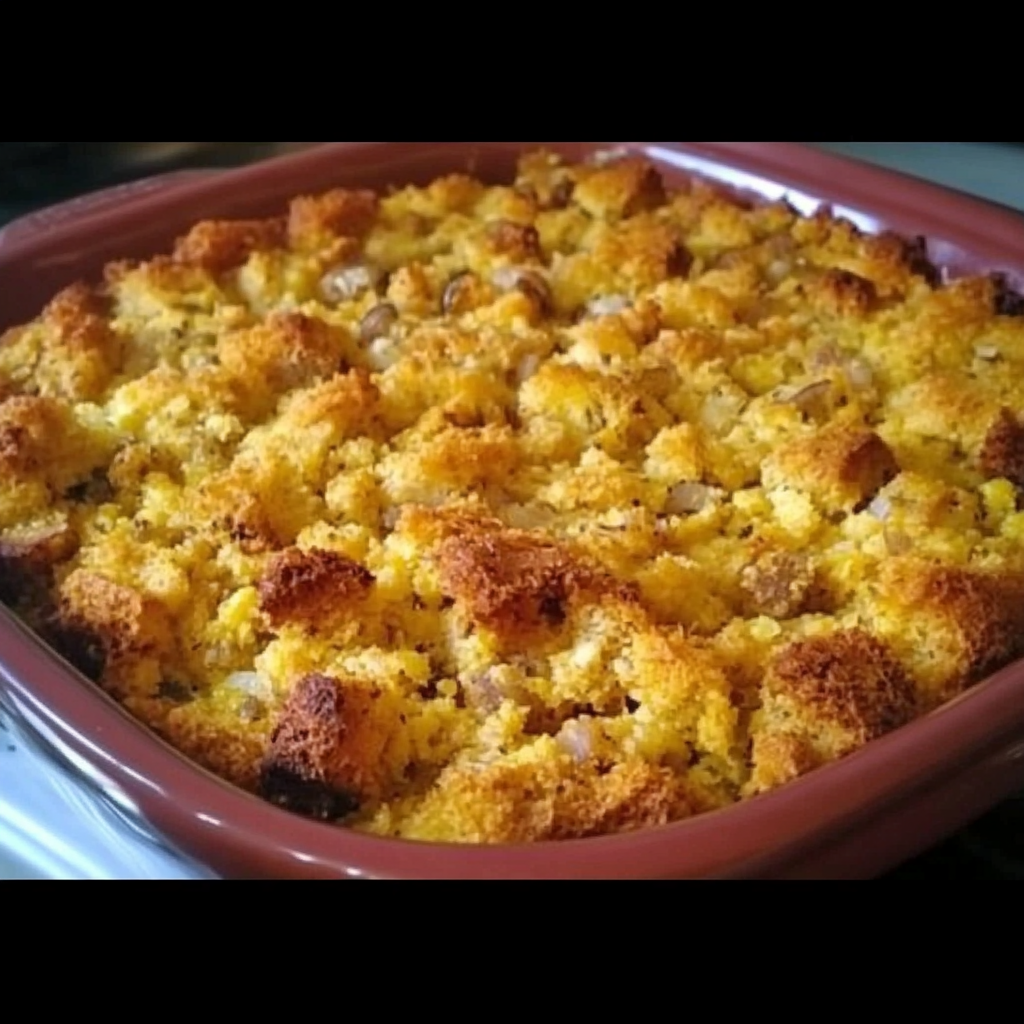 southern cornbread dressing, cornbread stuffing, holiday dressing recipe, best cornbread dressing, traditional cornbread dressing