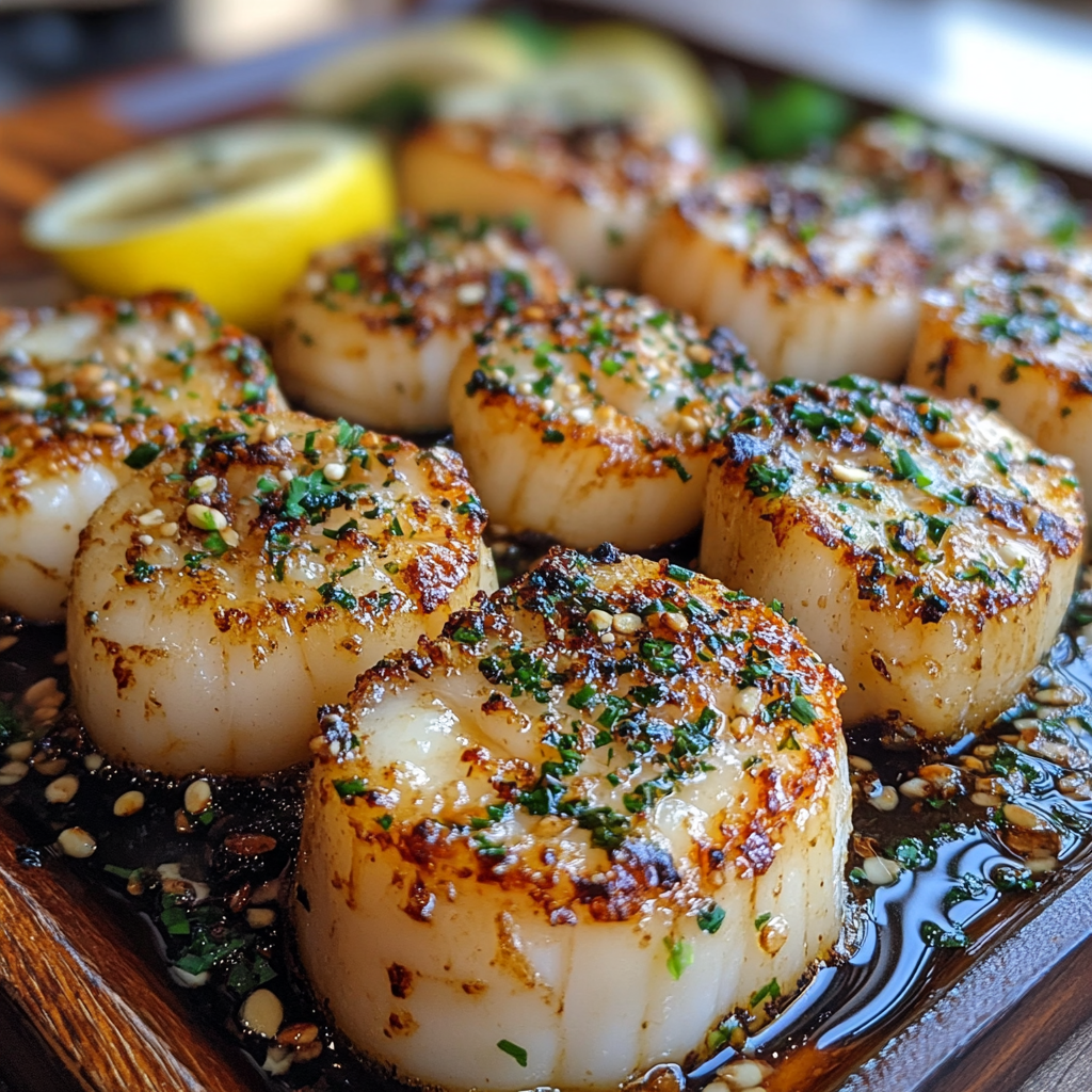 buttery lobster and scallops, garlic seafood recipe, lobster and scallops dinner, seafood with garlic butter, rich garlic butter sauce