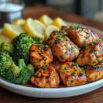 bourbon chicken stir-fry, chicken with bourbon glaze, sweet bourbon chicken, broccoli chicken recipe, skillet bourbon chicken