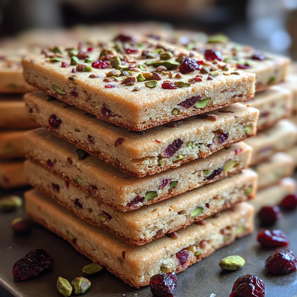 holiday shortbread cookies, cranberry pistachio cookies, festive shortbread, holiday baking, Christmas shortbread cookies, nutty cranberry cookies