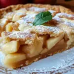 crustless apple pie, Swedish dessert, apple pie with no crust, easy apple pie, apple pie recipe