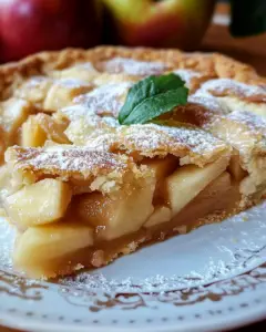 crustless apple pie, Swedish dessert, apple pie with no crust, easy apple pie, apple pie recipe