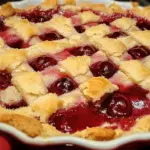 cherry cobbler recipe, easy cherry dump cake, summer cherry dessert, fresh cherry dessert, cherry dump cobbler