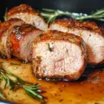 easy roasted pork tenderloin, juicy pork tenderloin recipe, best pork tenderloin recipe, oven roasted pork tenderloin