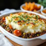 lentil shepherd’s pie, vegan shepherd’s pie, plant-based shepherd’s pie, vegetarian lentil pie, healthy shepherd’s pie, meatless shepherd’s pie