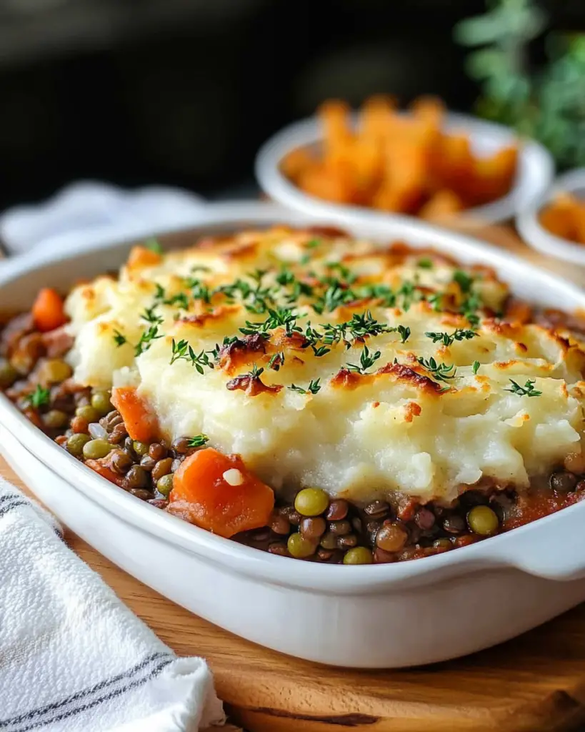 lentil shepherd’s pie, vegan shepherd’s pie, plant-based shepherd’s pie, vegetarian lentil pie, healthy shepherd’s pie, meatless shepherd’s pie