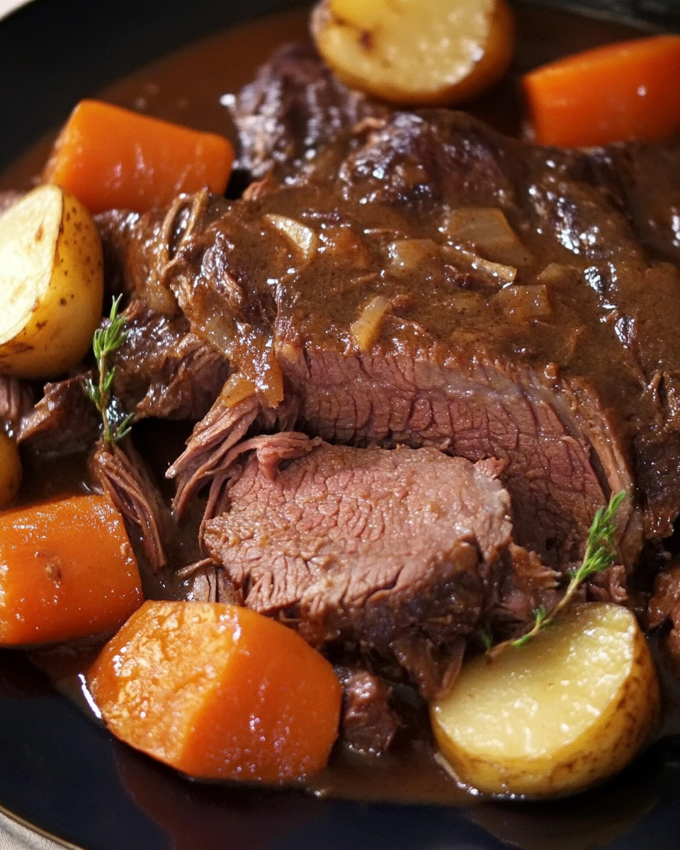 slow-cooked chuck roast, tender beef chuck roast, chuck roast with vegetables, braised chuck roast, hearty chuck roast recipe