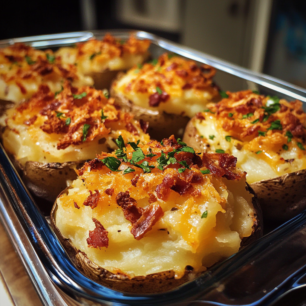 loaded potato casserole, cheesy baked potatoes, mashed potato casserole, twice-baked potatoes, baked potato casserole with bacon