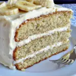 best banana cake, banana cake recipe, moist banana cake, banana buttercream cake, easy banana cake, buttercream banana cake