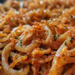 homemade fried onions, crunchy onions, onion topping, fried onion rings, crispy onion strings