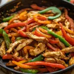 simple chicken fajitas, quick chicken fajitas, chicken fajitas recipe, easy fajitas, best chicken fajitas