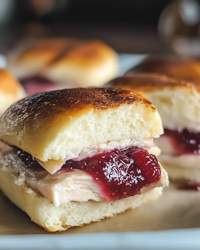 turkey sliders with cranberry, leftover turkey sliders, Thanksgiving sliders, turkey and cranberry sandwiches