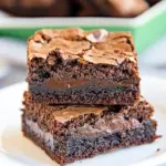 Mint chocolate brownies, Thin Mint dessert, fudgy mint brownies, chocolate mint brownie recipe