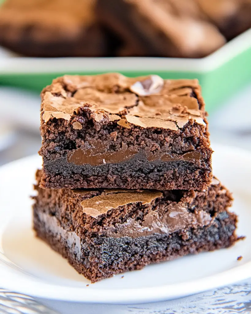 Mint chocolate brownies, Thin Mint dessert, fudgy mint brownies, chocolate mint brownie recipe