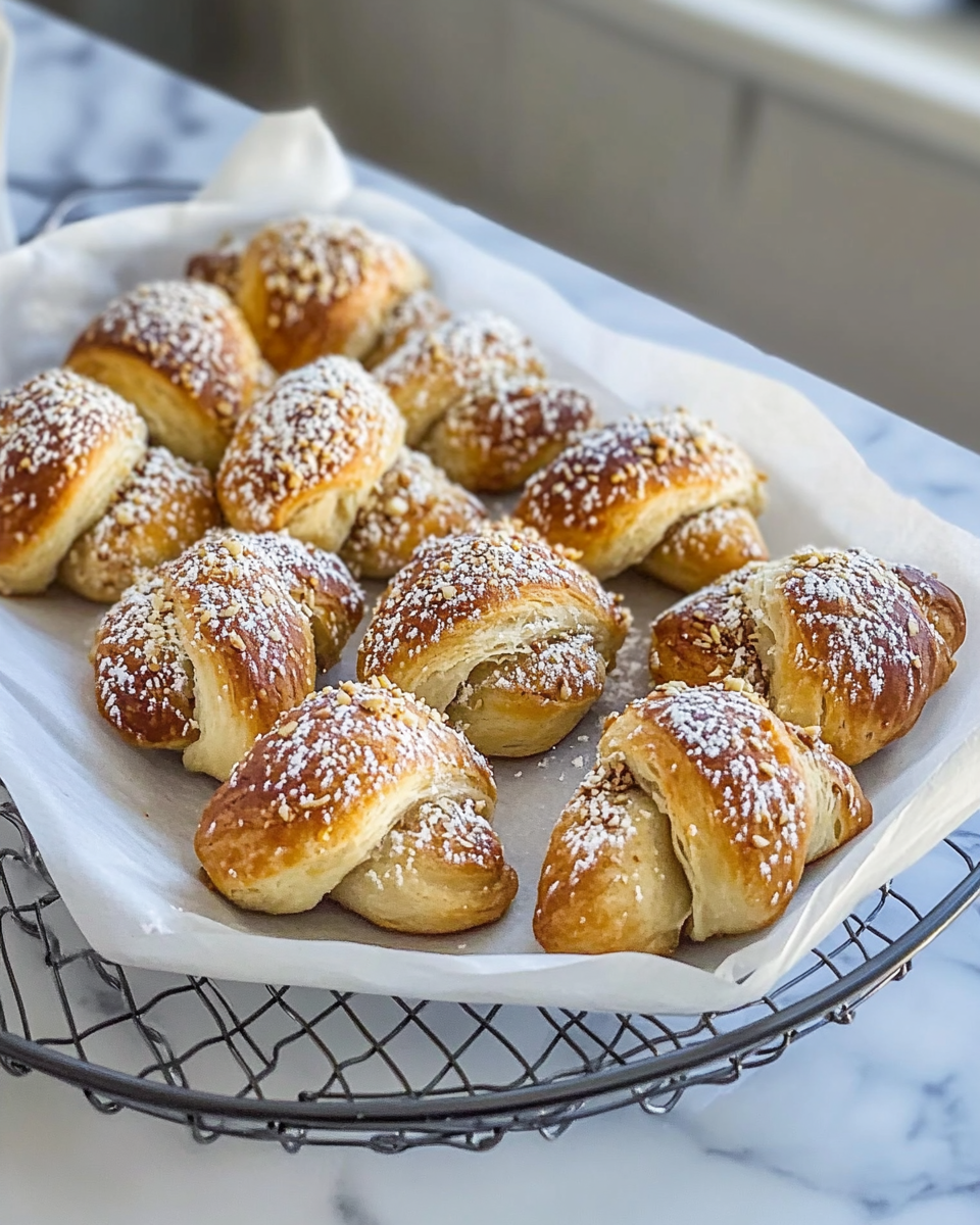 Italian walnut rolls, nut roll recipe, holiday nut rolls, traditional Italian pastry, walnut-filled rolls