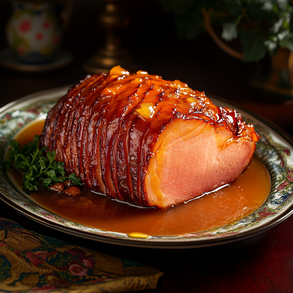 glazed honey ham, holiday ham recipe, spiral cut ham with honey glaze, baked ham with brown sugar, ham with sweet glaze