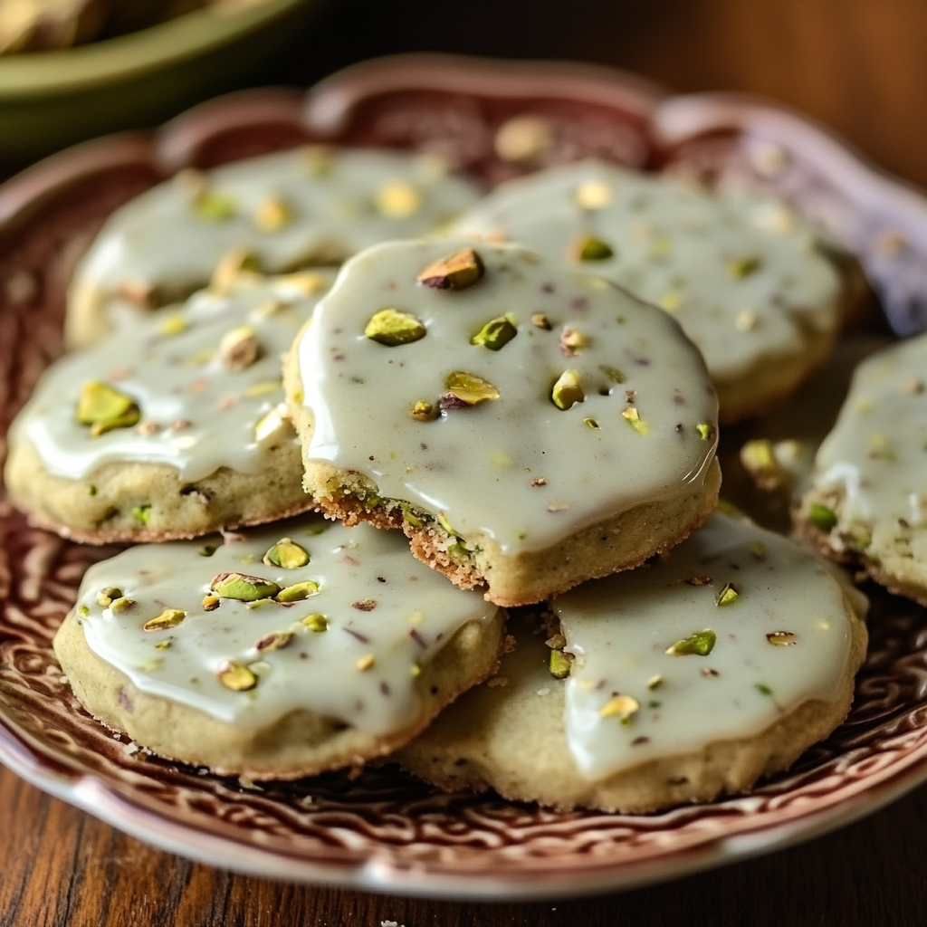 pistachio butter cookies, nutty shortbread, pistachio dessert, shortbread with pistachios, pistachio cookie recipe