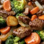 stir-fry beef, quick beef stir fry, beef and vegetable stir fry, beef stir fry recipe, beef stir fry with rice