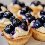 blueberry cheesecake bites, mini blueberry cream cheese desserts, blueberry pastry bites, blueberry cream cheese snacks, blueberry bites recipe