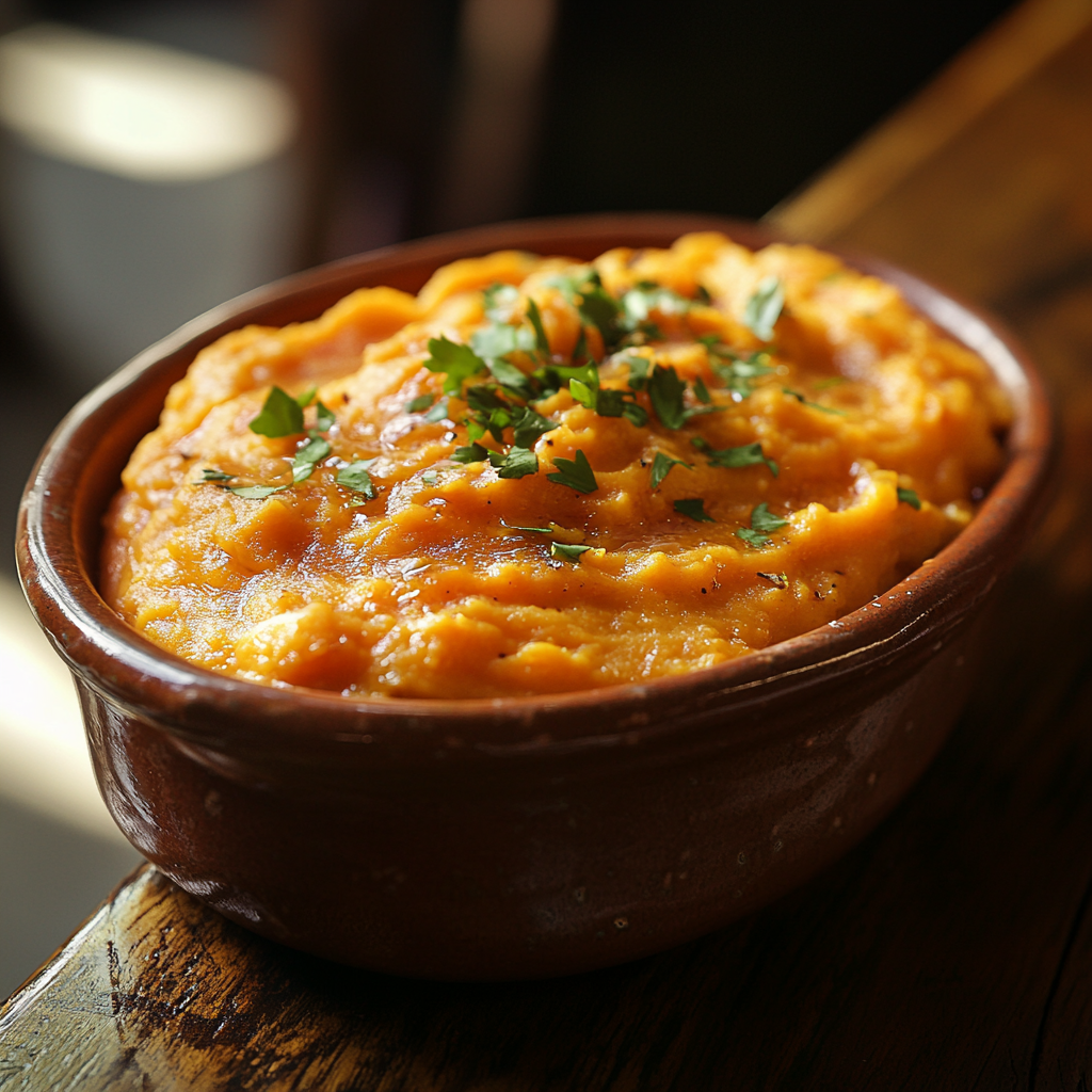 sweet potato mash, creamy mashed sweet potatoes, savory mashed sweet potatoes, easy mashed sweet potatoes, holiday sweet potatoes