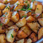 crispy home fries, skillet home fries, breakfast potatoes, pan-fried potatoes, simple home fries recipe