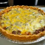 easy cheeseburger pie, classic cheeseburger pie, ground beef pie, cheeseburger pie recipe, family cheeseburger pie