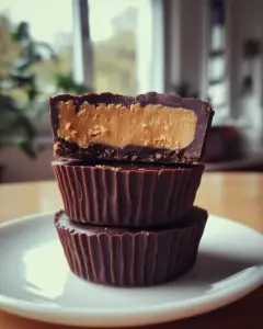 DIY peanut butter cups, peanut butter chocolate cups, homemade chocolate cups, easy peanut butter cups, vegan peanut butter cups