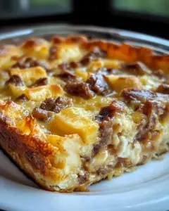 breakfast casserole recipe, easy morning casserole, make-ahead breakfast casserole, customizable breakfast bake, simple breakfast casserole