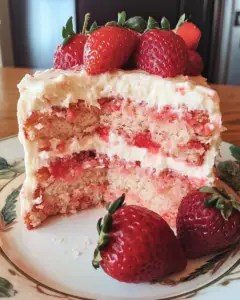 strawberry cake recipe, homemade strawberry cake, classic strawberry cake, easy strawberry cake recipe, best strawberry cake