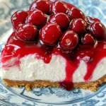 no-bake cheesecake, cherry cheesecake recipe, easy no-bake cheesecake, creamy cherry cheesecake, no-bake dessert