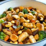 chicken cashew stir fry, cashew stir fry with chicken, cashew chicken recipe, stir fry chicken with cashews, healthy cashew chicken