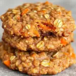 Carrot oatmeal cookies, healthy carrot cake cookies, healthy oatmeal cookies, carrot cake cookies, nutritious carrot cookies