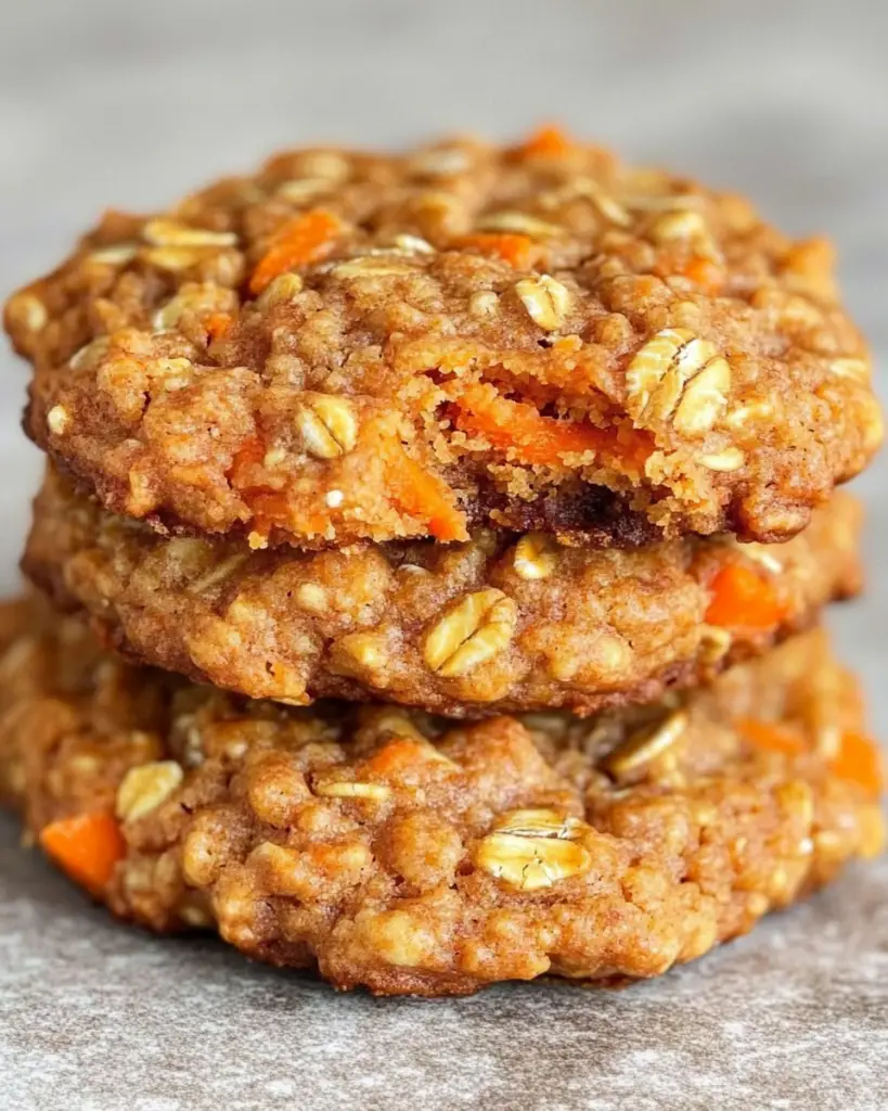 Carrot oatmeal cookies, healthy carrot cake cookies, healthy oatmeal cookies, carrot cake cookies, nutritious carrot cookies