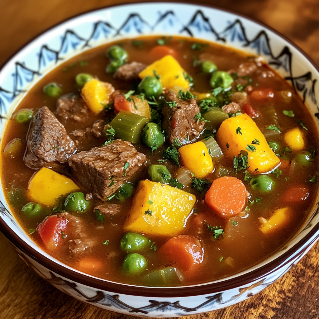 hearty vegetable beef soup, Instant Pot beef stew, quick vegetable beef soup, easy beef soup recipe, pressure cooker beef soup