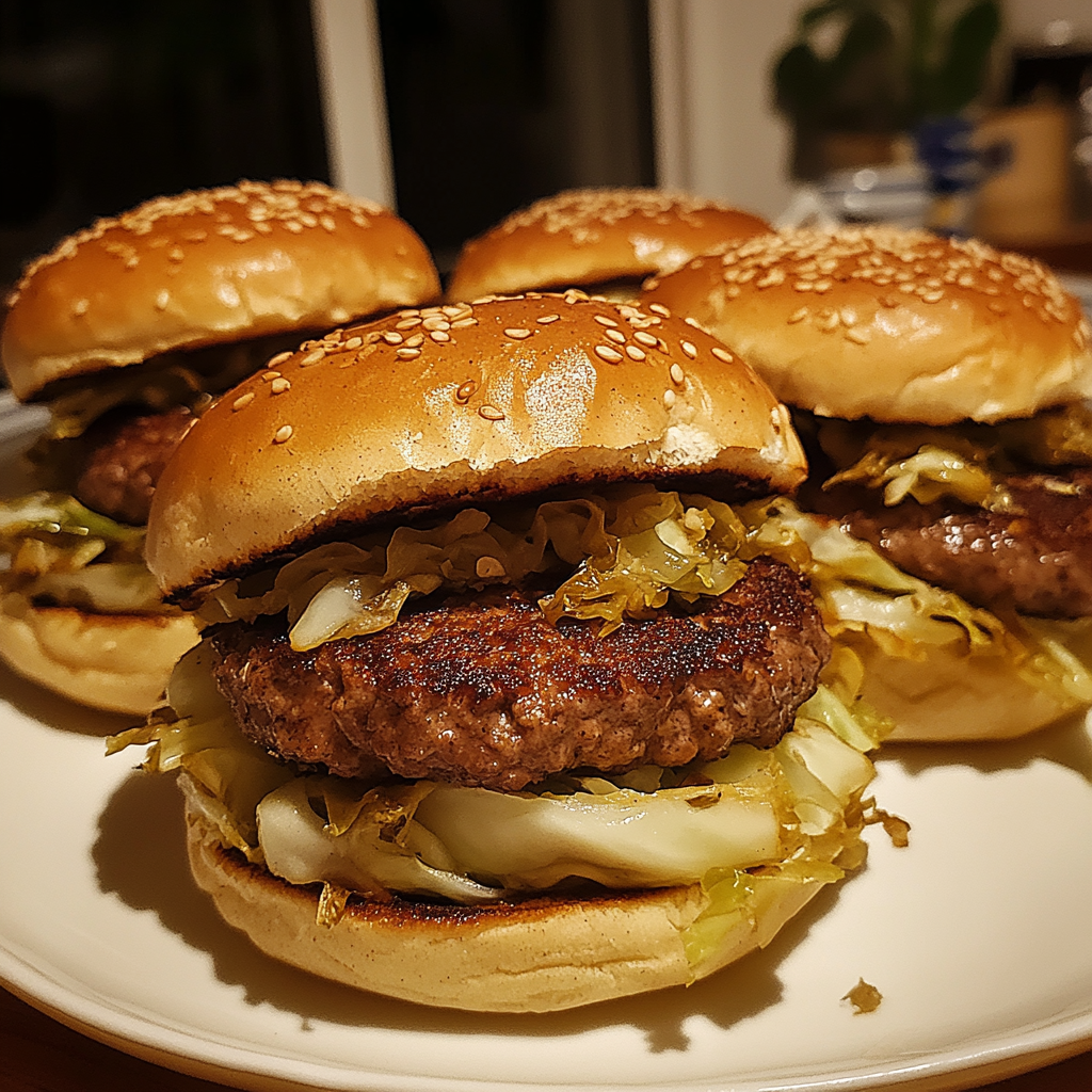 cabbage buns, homemade cabbage burgers, cabbage beef pockets, baked cabbage burgers, cabbage and beef rolls