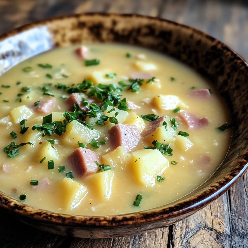 creamy ham and potato soup, ham and potato chowder, leftover ham soup, easy ham and potato soup, ham and vegetable soup