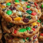 traditional fruitcake cookies, holiday fruitcake cookies, fruit and nut cookies, Christmas fruitcake cookies, vintage fruitcake cookies