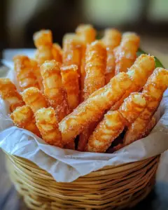 Funnel cake recipe, homemade funnel cake sticks, crispy carnival desserts, fried dessert sticks, fairground treats at home