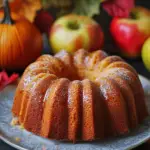 fall apple pumpkin cake, spiced Bundt cake recipe, autumn apple Bundt cake, pumpkin apple dessert, cozy autumn Bundt cake