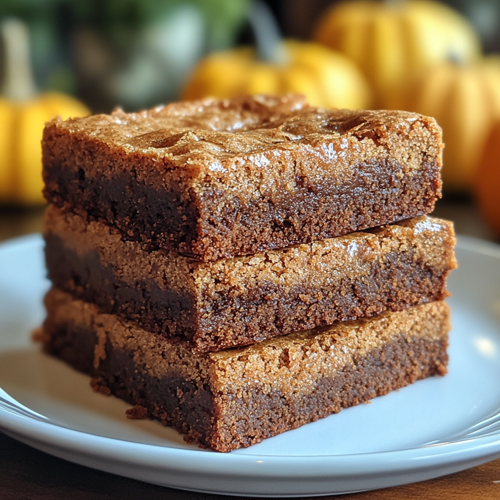 pumpkin spice brownies, cinnamon pumpkin bars, snickerdoodle brownies with pumpkin, fall-inspired brownies, pumpkin dessert bars