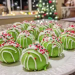 Grinch-themed Oreo truffles, no-bake holiday treats, Oreo ball recipes, Christmas dessert ideas, festive Oreo snacks, easy Grinch dessert recipe