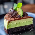 healthy chocolate cheesecake, avocado cocoa dessert, chocolate avocado cake, no-bake avocado cheesecake, guilt-free cheesecake recipe