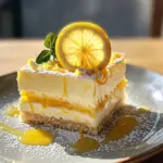 lemon layered dessert, lemon lush recipe, citrus cream dessert, lemon pudding dessert, easy lemon dessert