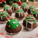 Christmas cake balls, holiday tree cake balls, festive no-bake treats, Little Debbie dessert recipes, Christmas-themed cake pops