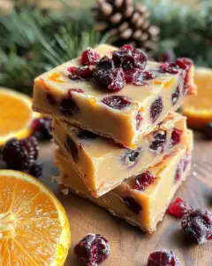 cranberry honey fudge, orange fudge recipe, holiday cranberry fudge, orange cranberry dessert, no-bake fudge ideas