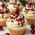 cranberry cheesecake holiday cupcakes, festive cheesecake cupcakes, holiday cranberry desserts, Christmas cupcake recipes, cranberry cream cheese treats