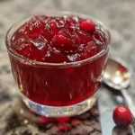 cranberry jelly with peppers, spicy cranberry jelly, holiday pepper jelly recipe, sweet and spicy jelly, cranberry preserves with heat